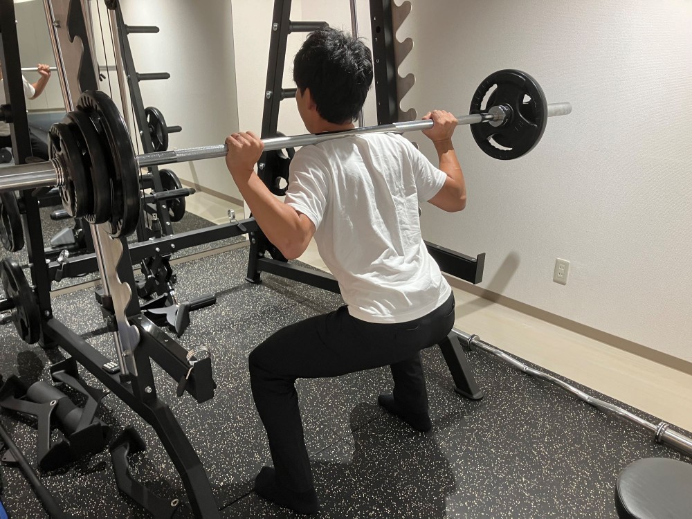 筋トレルーム使い放題です